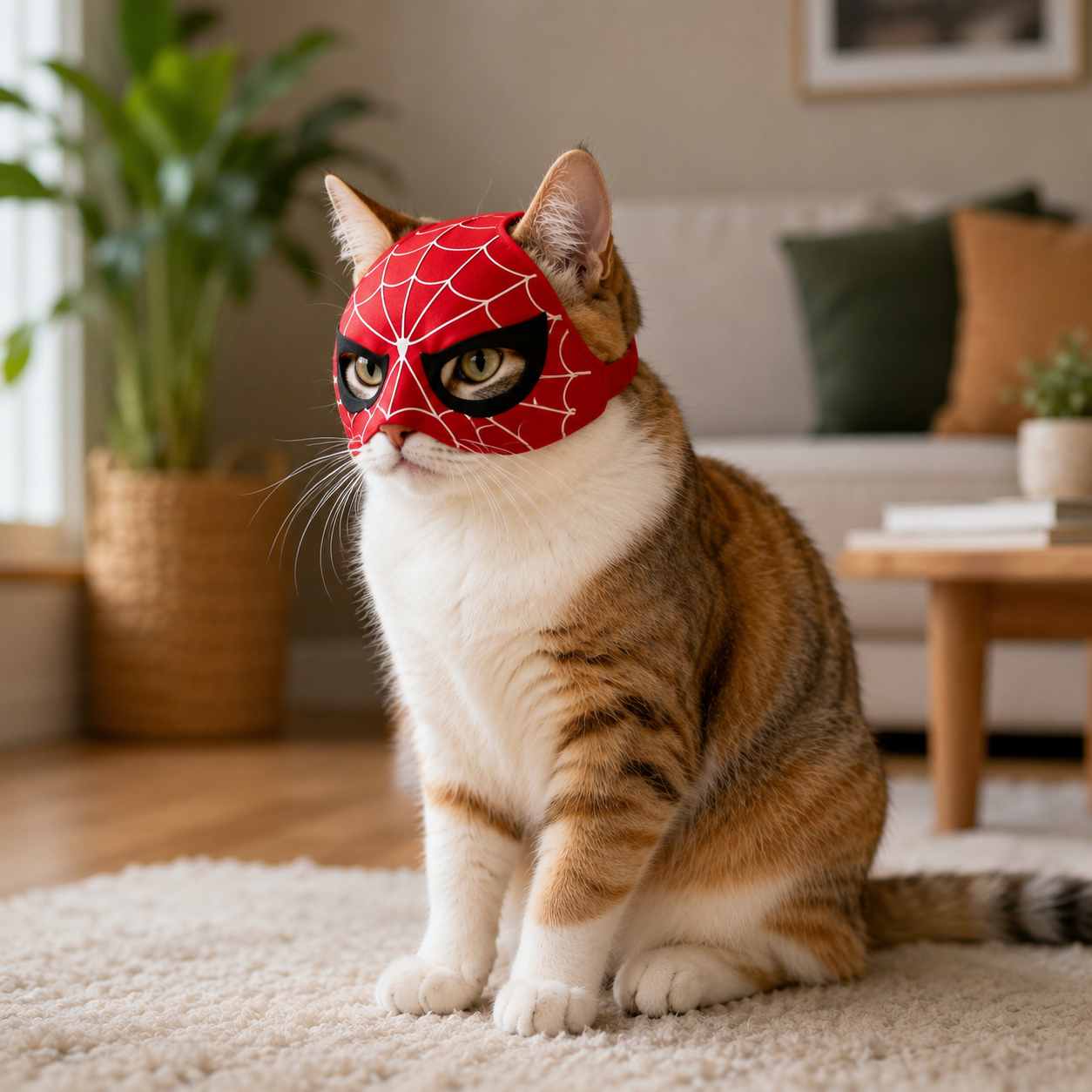 Máscara de Superhéroe para Gatos